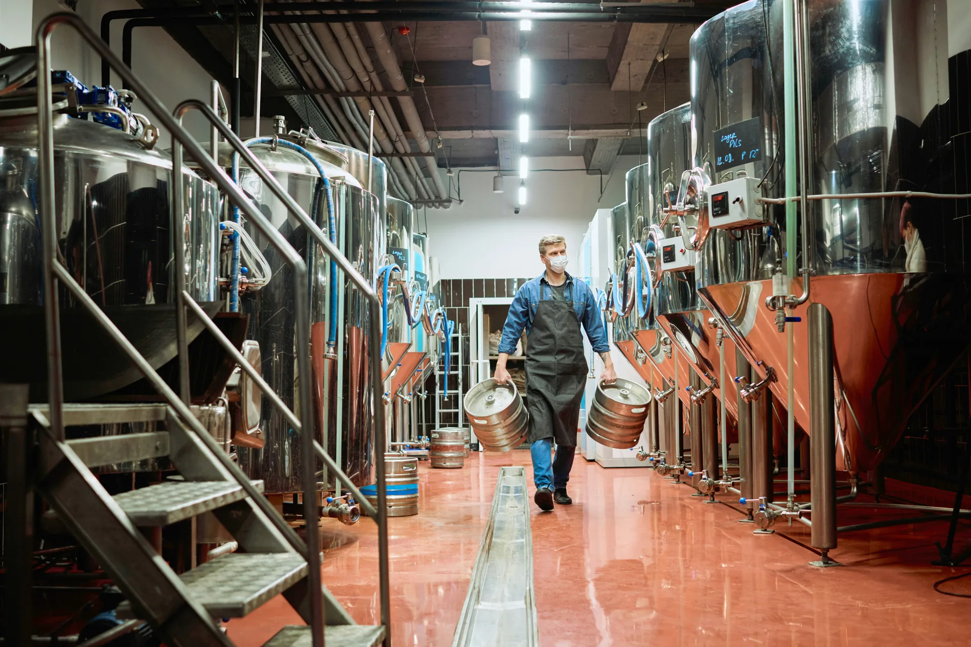 urethane concrete floor in a Minneapolis brewery