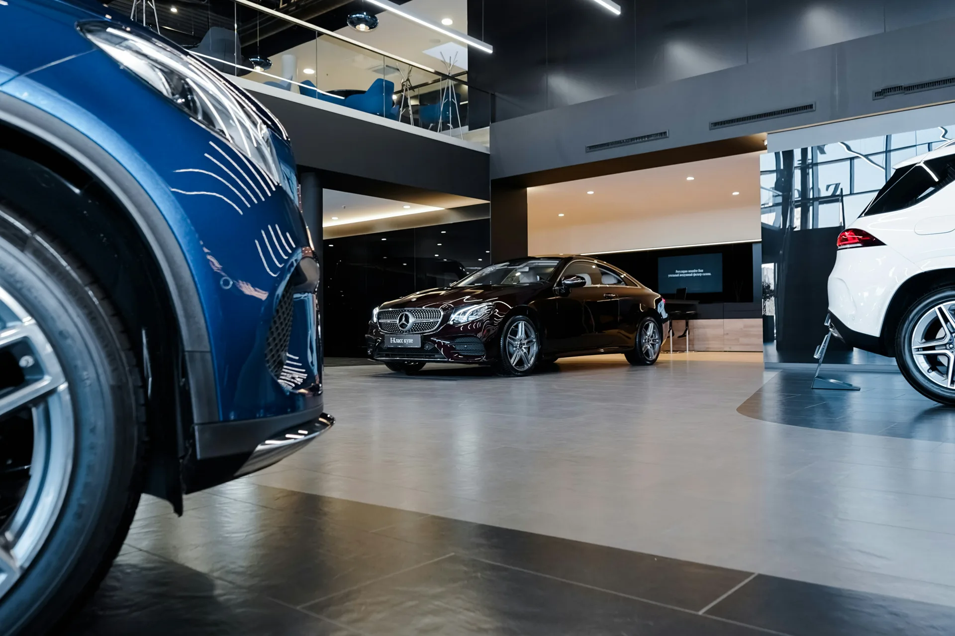 polished concrete showroom floor in a Minneapolis retail space