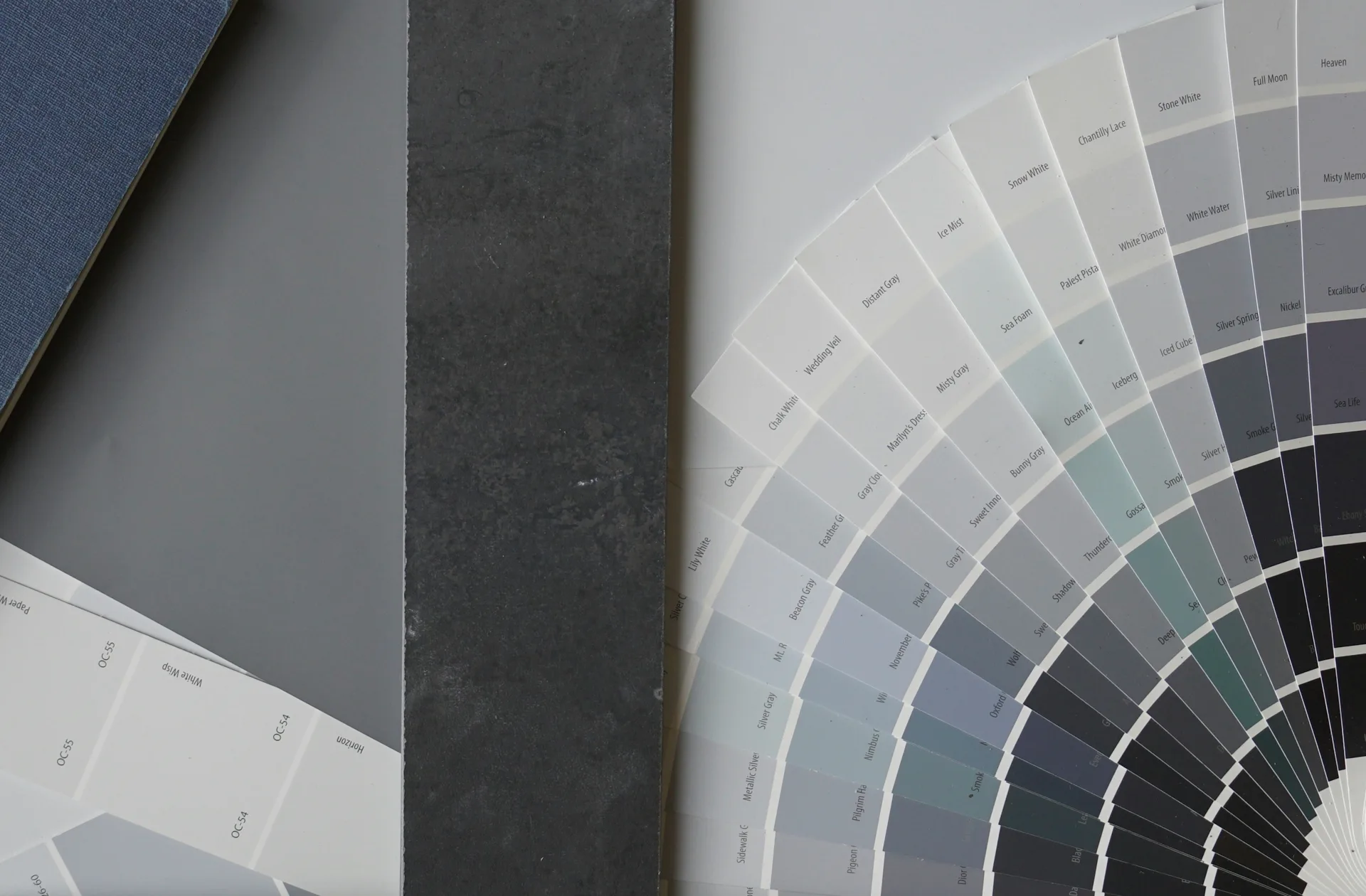 concrete colour and finish swatches for choosing a project finish